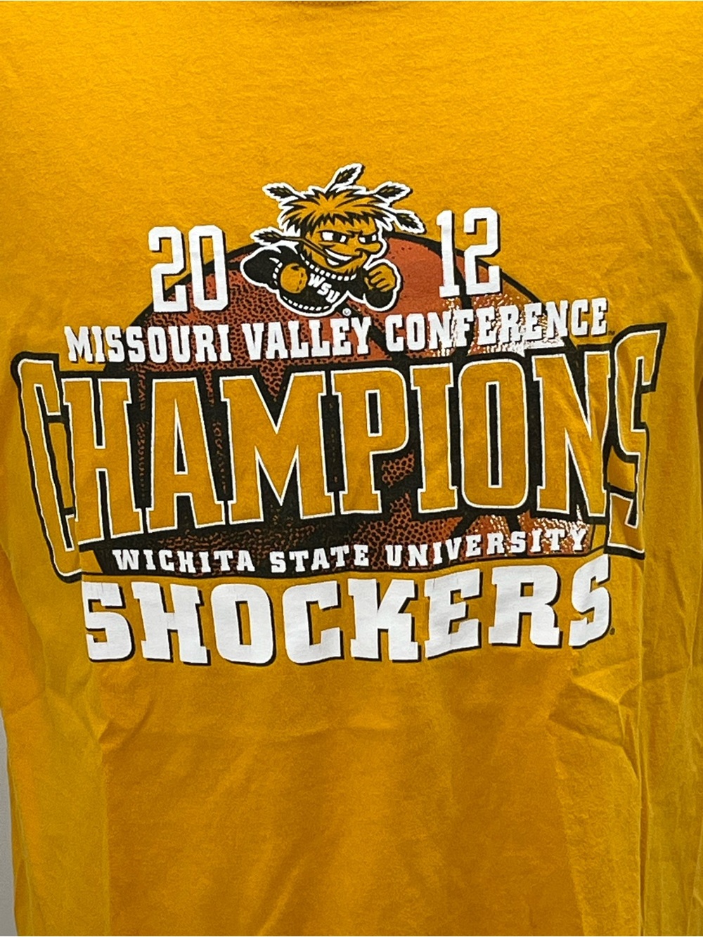 2012 Wichita State University Shockers MVC Champions Basketball T-Shirt Large - Picture 2 of 7